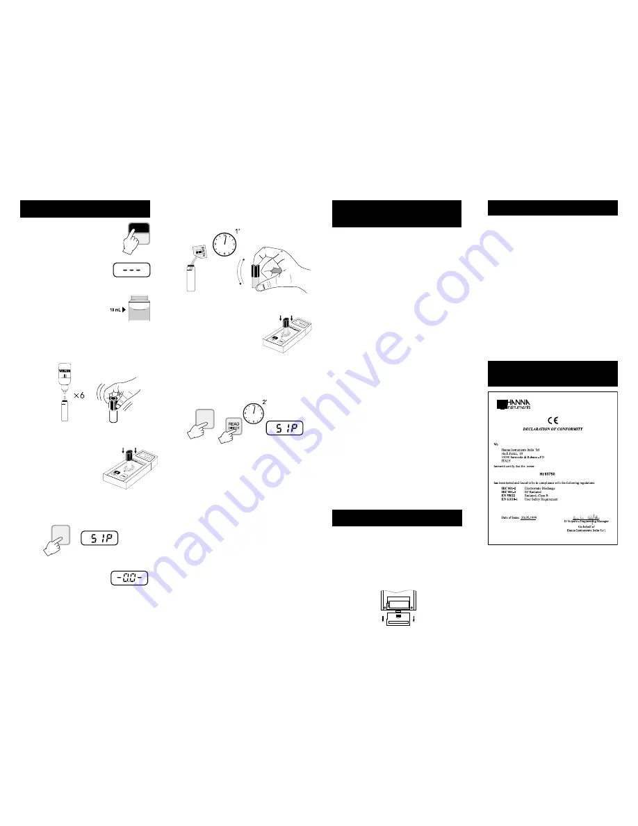 Hanna Instruments HI 93750 Instruction Manual Download Page 2