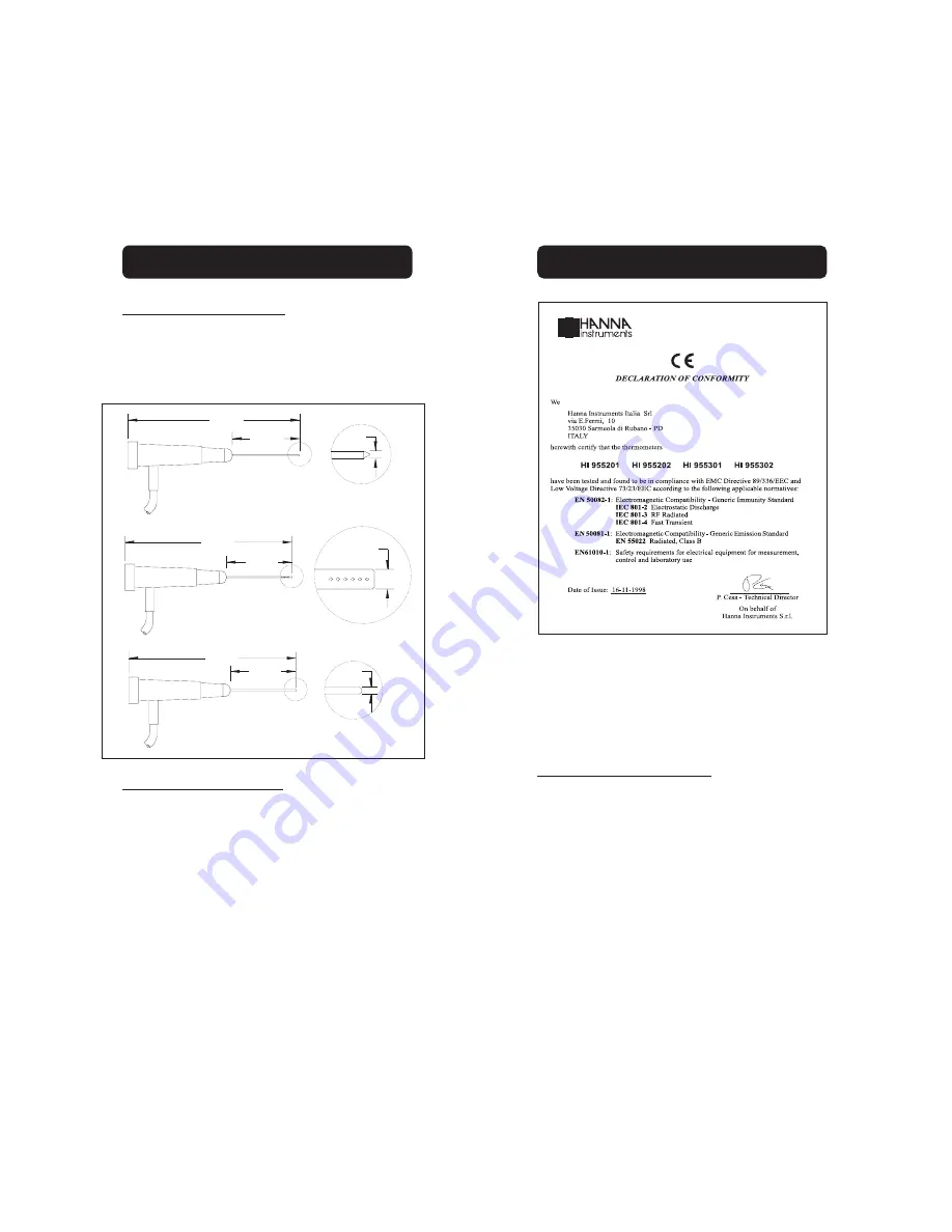 Hanna Instruments HI 955202 Instruction Manual Download Page 18