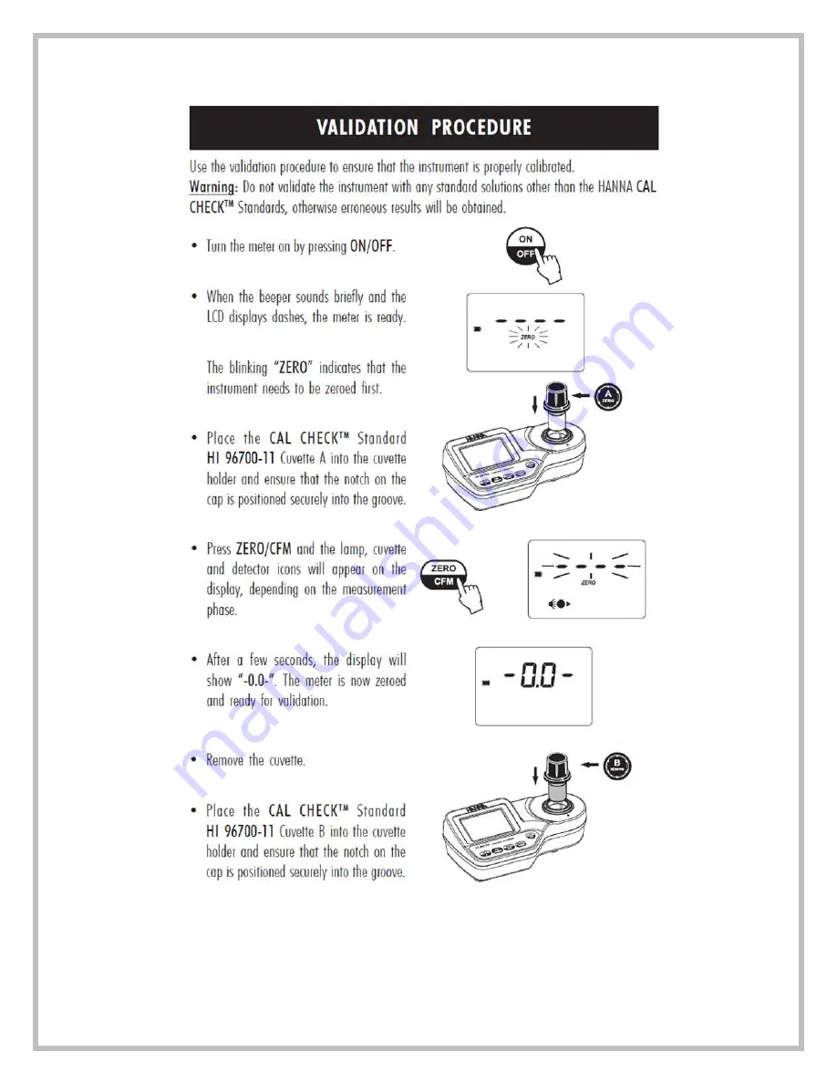 Hanna Instruments HI 96700 Скачать руководство пользователя страница 14