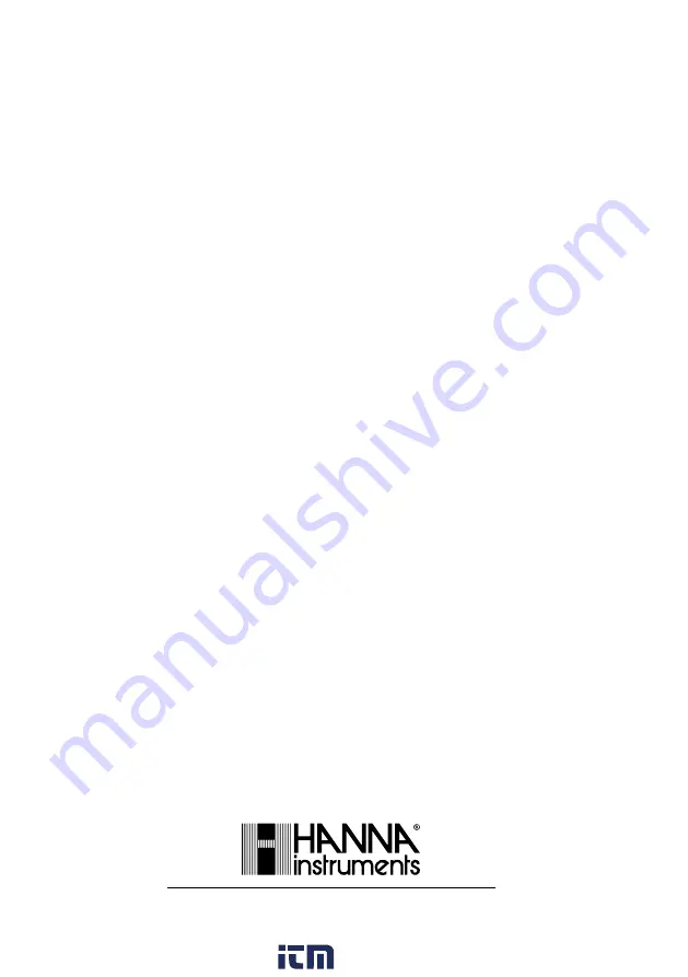 Hanna Instruments HI 96729C Instruction Manual Download Page 24