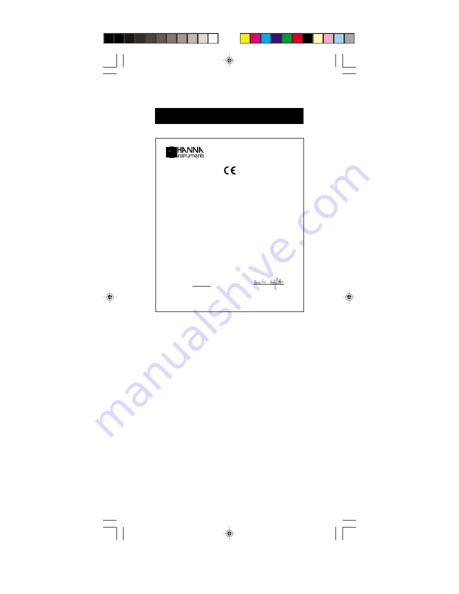 Hanna Instruments HI 9931 Instruction Manual Download Page 27