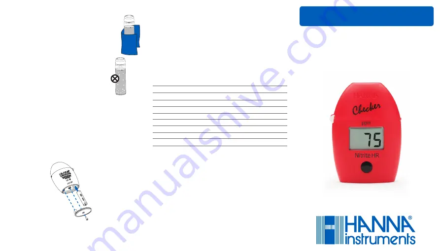 Hanna Instruments HI708 Instruction Manual Download Page 1