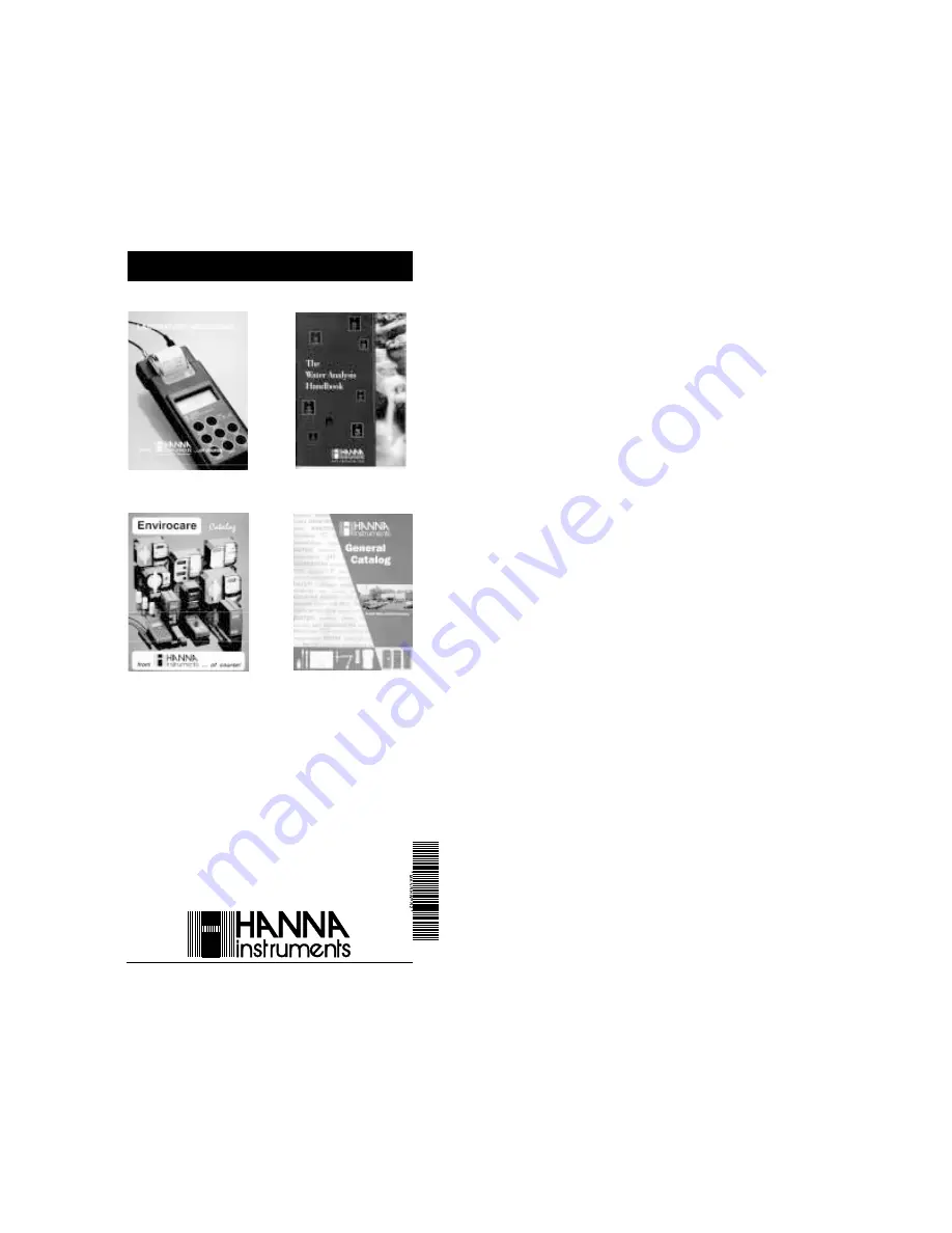 Hanna Instruments HI9064 Instruction Manual Download Page 9