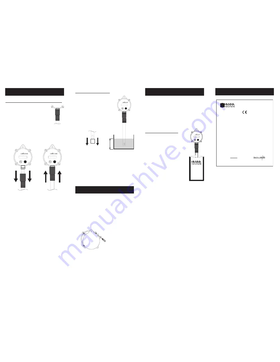 Hanna Instruments PH GROCHEK Instruction Manual Download Page 2