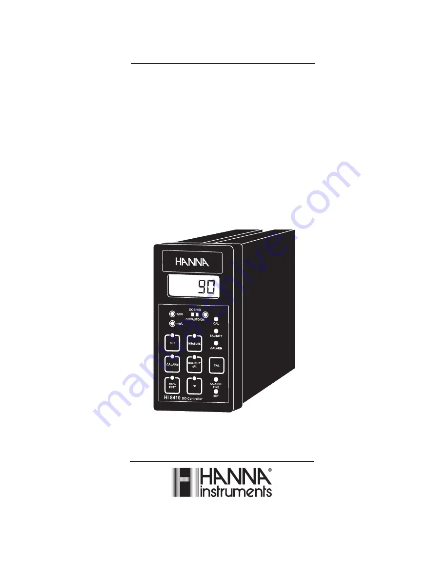 Hanna HI8410 Instruction Manual Download Page 1