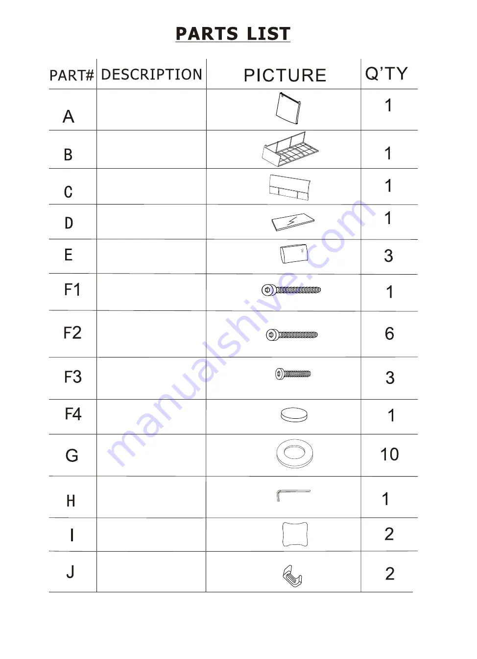 Hanover 16139-3PC-GRYSL Owner'S Manual Download Page 12