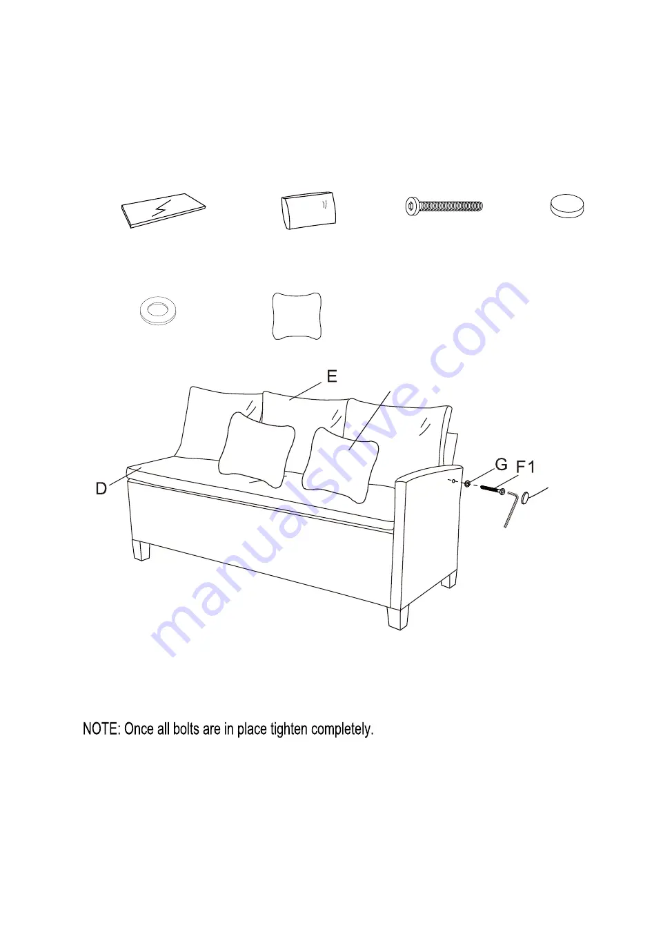 Hanover Amelia AML3PC-NVY Owner'S Manual Download Page 15