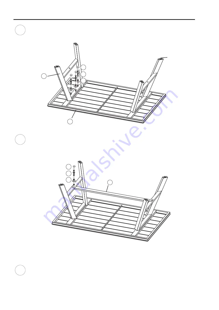 Hanover CORT4PCL-ASH Assembly Instructions Download Page 3