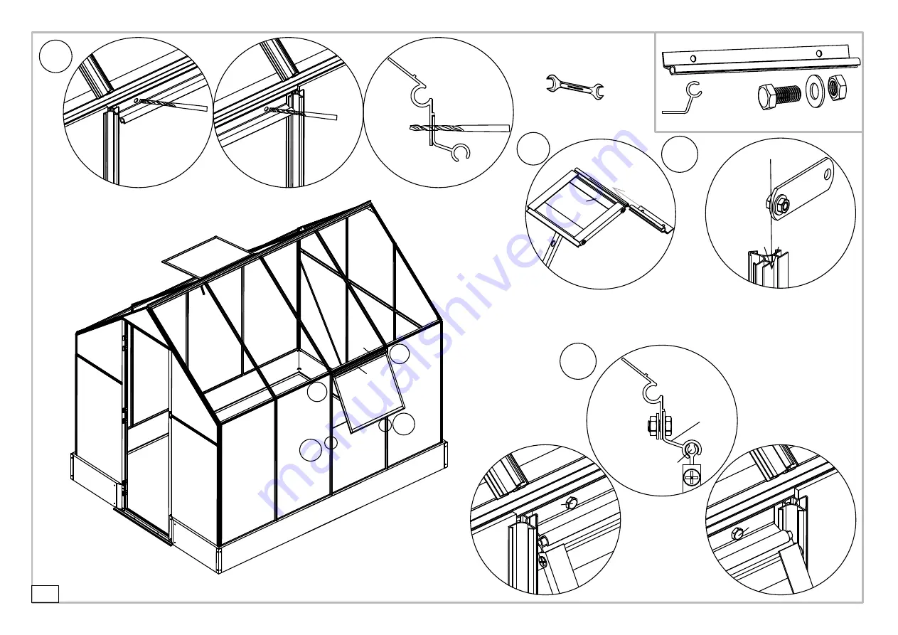 Hanover HANGRNHSP8X6-GRN Assembly Instruction Manual Download Page 33