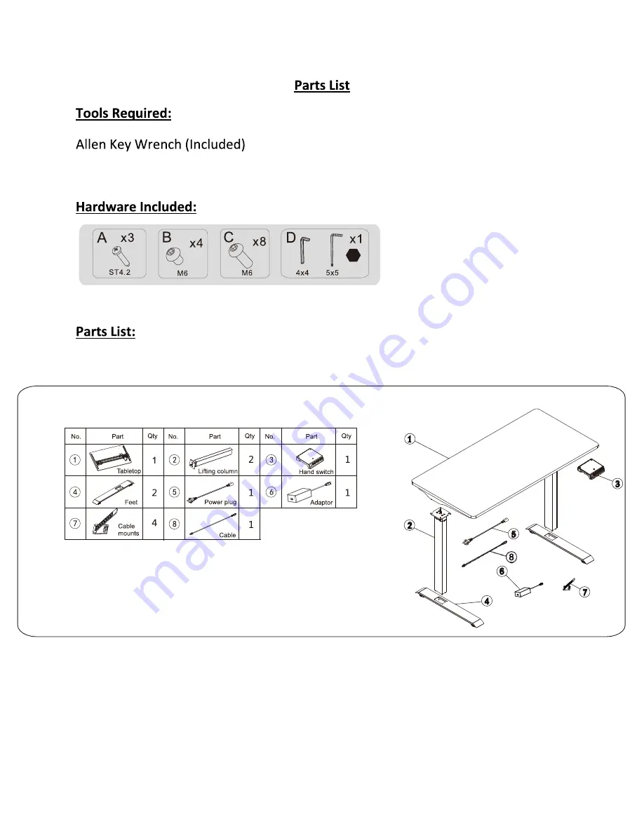 Hanover HSD0411 Assembly  & Care Manual Download Page 4