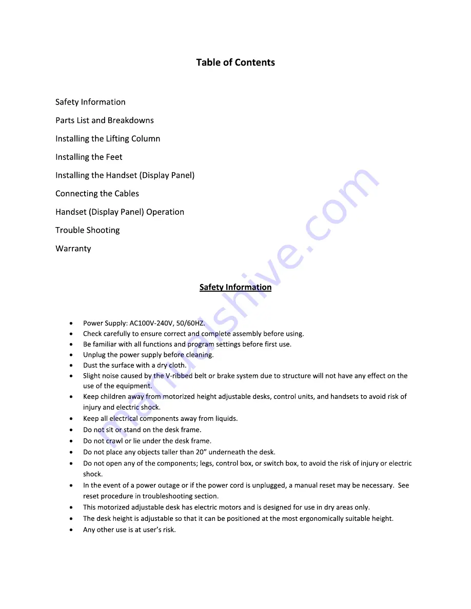 Hanover HSD0423-BRN Assembly  & Care Manual Download Page 3