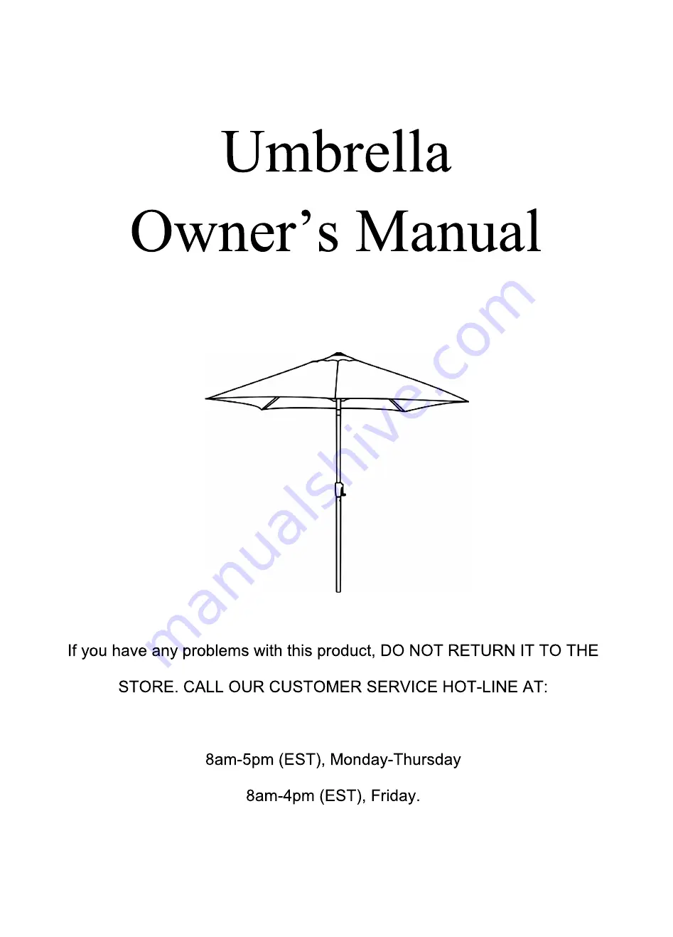 Hanover LAVDN7PC-SU Owner'S Manual Download Page 7