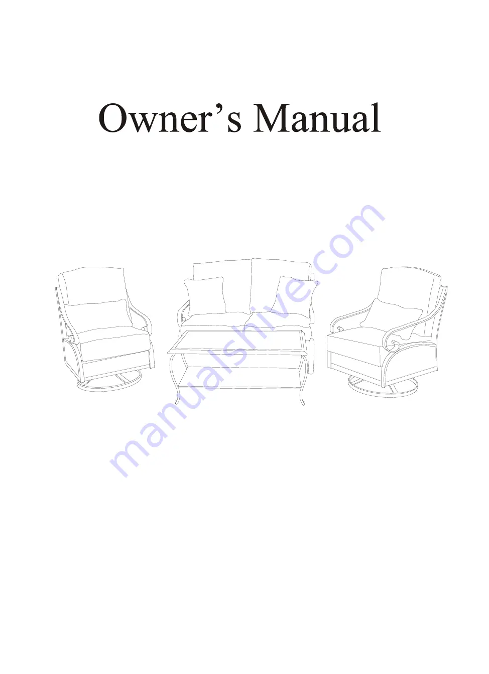 Hanover Madrid MADRID4PC-RED Owner'S Manual Download Page 1