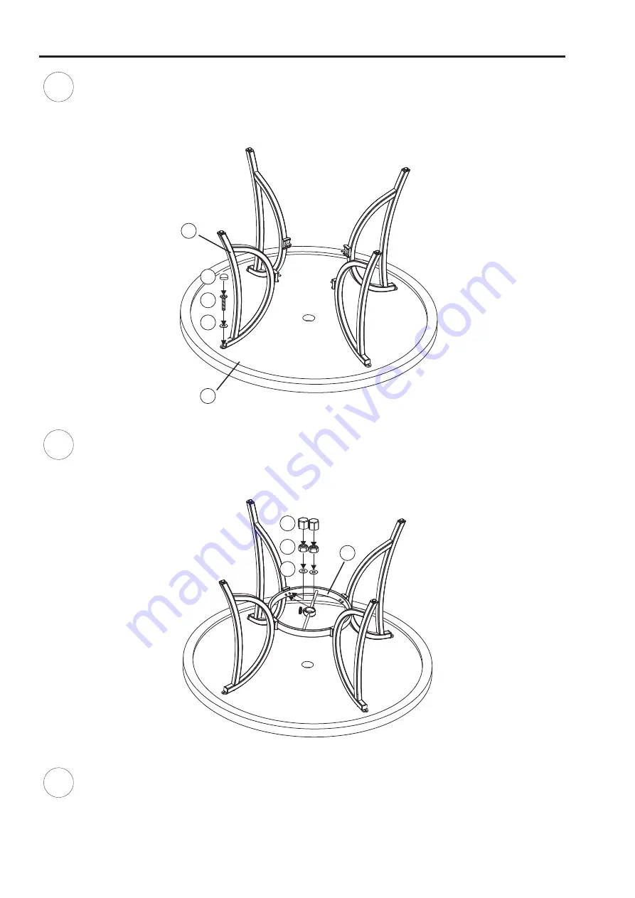 Hanover Monaco MONDN5PCSP Assembly Instructions Manual Download Page 4