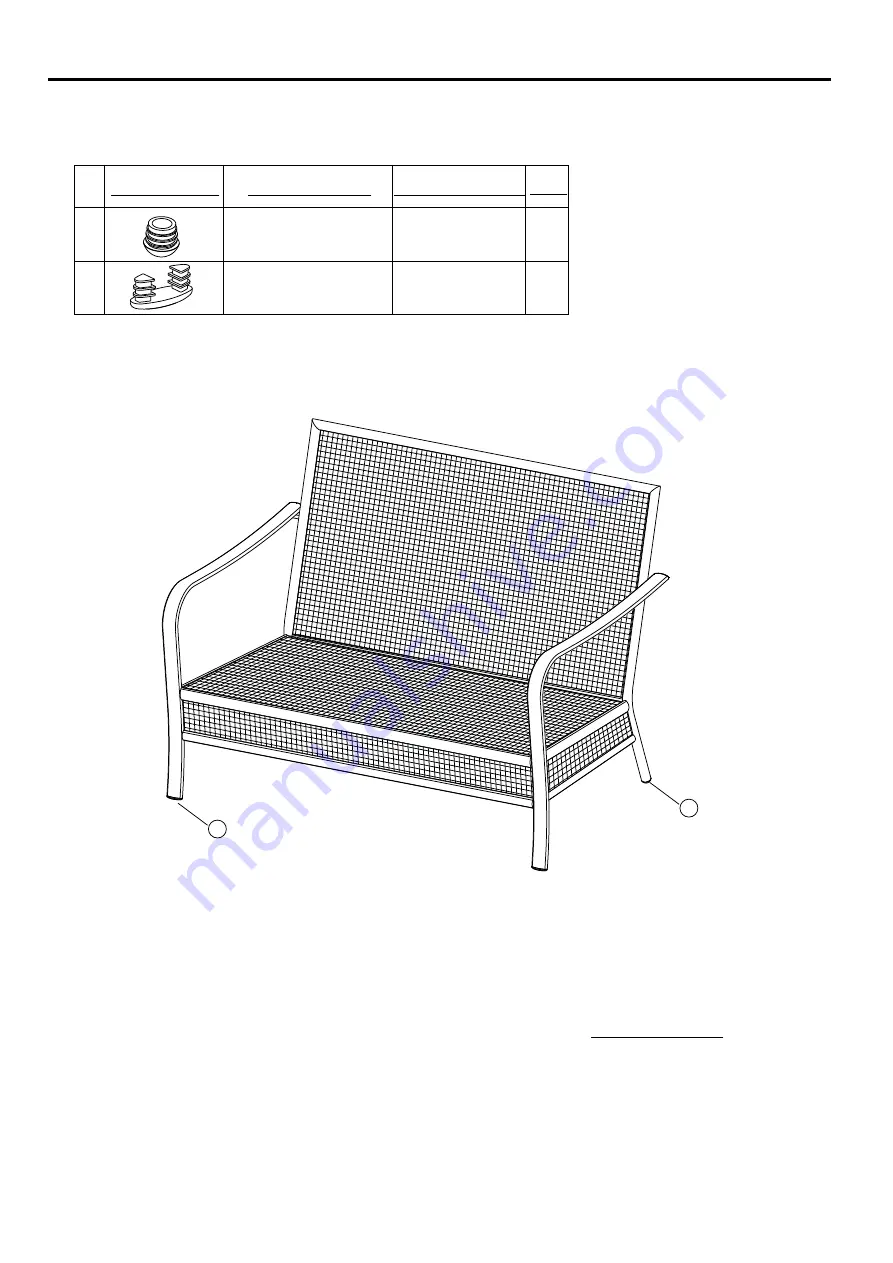 Hanover OAKMONT4PCL-ASH Manual Download Page 5