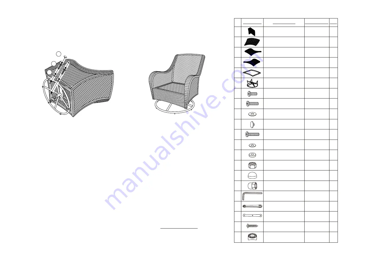 Hanover ORL4PCSQFPGRN Manual Download Page 7