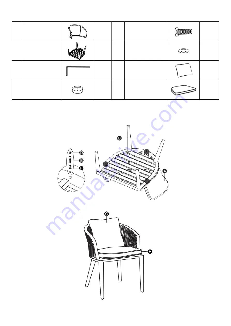 Hanover Riley RLYDN7PC-GRY Скачать руководство пользователя страница 4