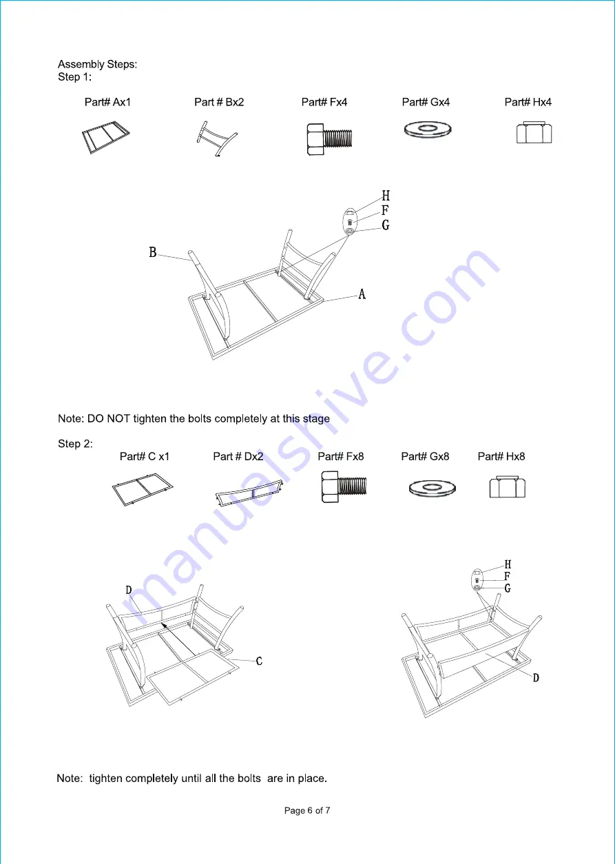 Hanover Sun Porch SUNPRCH4PC-TAN Manual Download Page 10