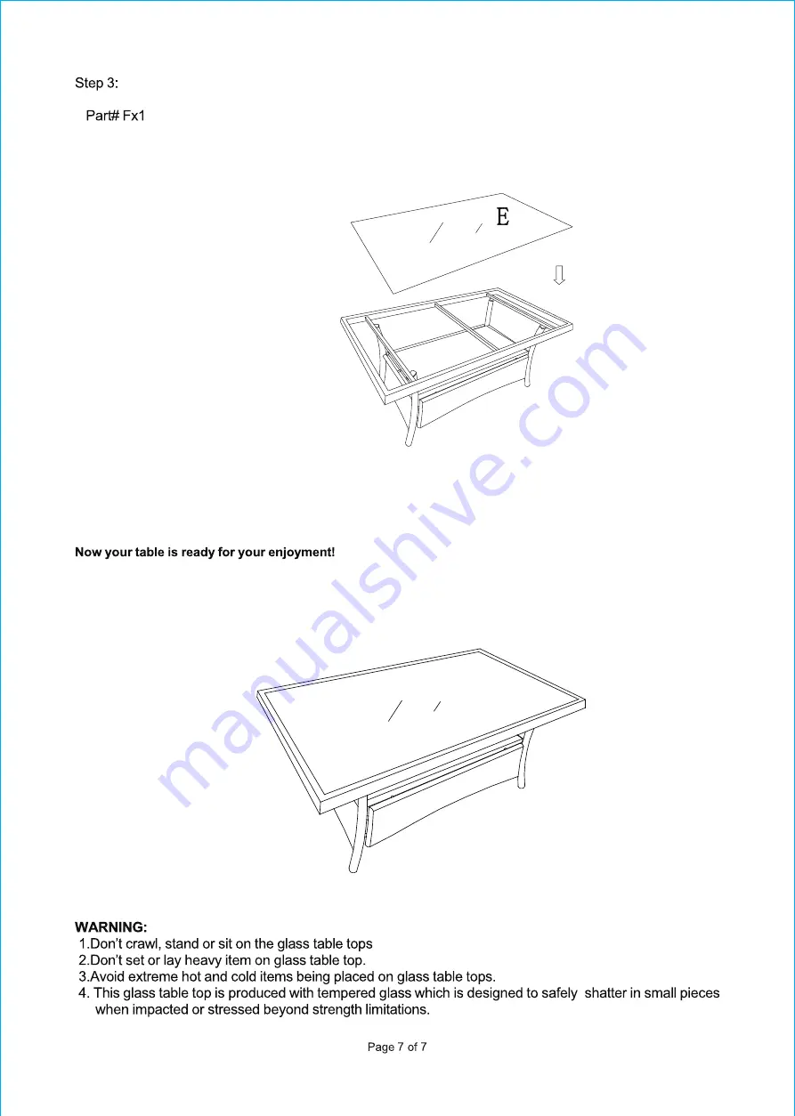 Hanover Sun Porch SUNPRCH4PC-TAN Manual Download Page 11