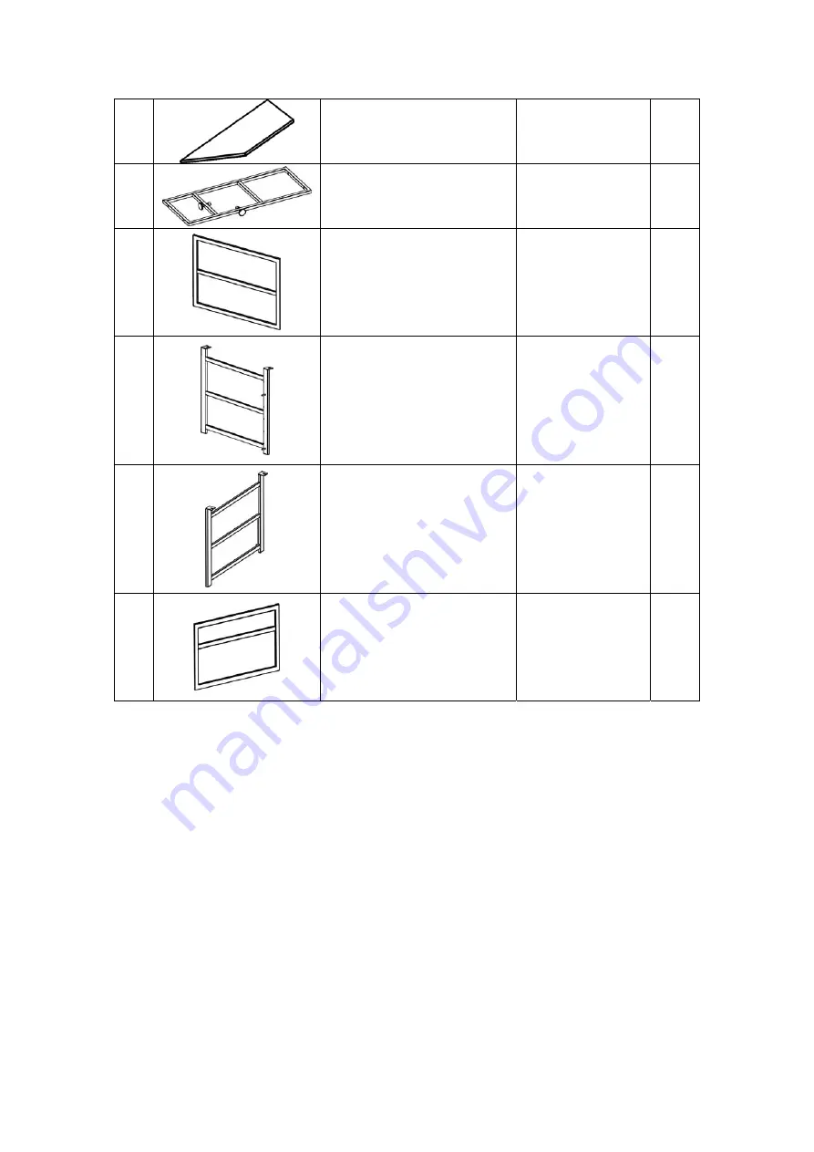 Hanover TRAD4PCSQFP-TAN Assembly Instructions Manual Download Page 13