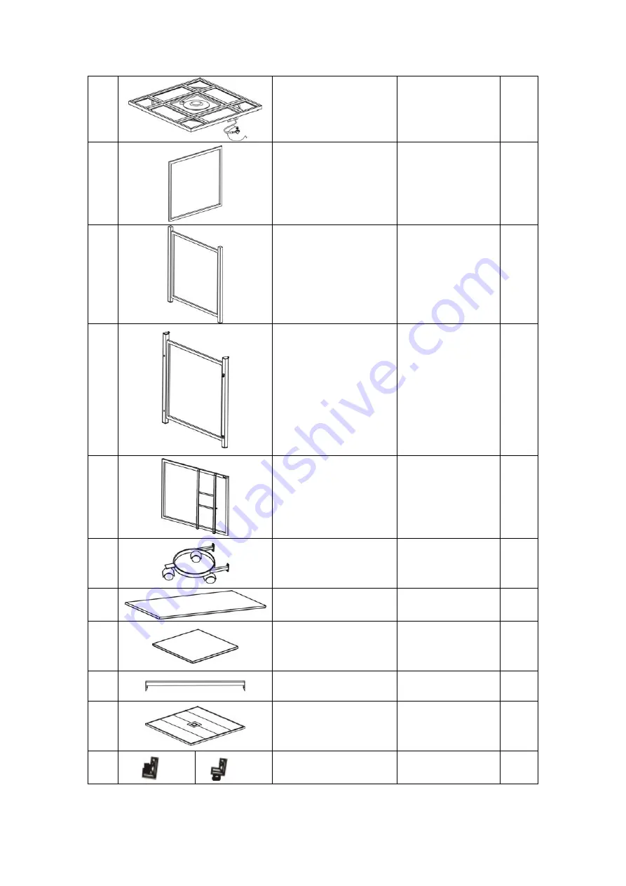 Hanover TRADTILE4PCFP-BLU Assembly Instructions Manual Download Page 13