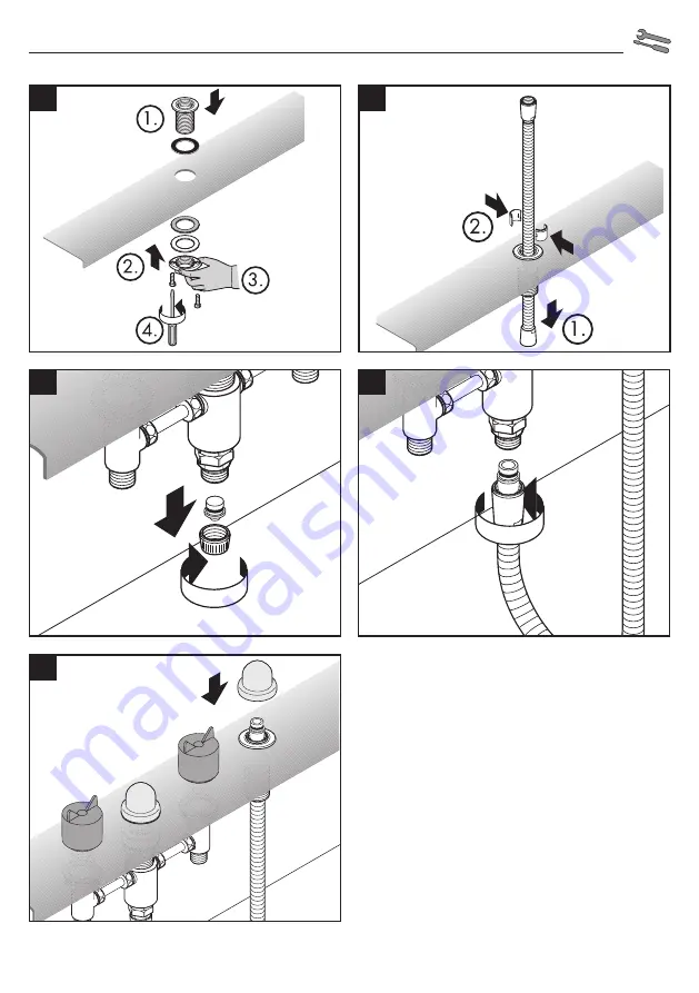 Hans Grohe 1324418 Series Assembly Instructions Manual Download Page 4