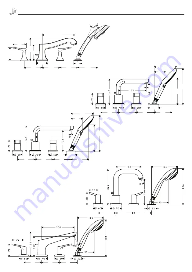 Hans Grohe 1324418 Series Assembly Instructions Manual Download Page 5