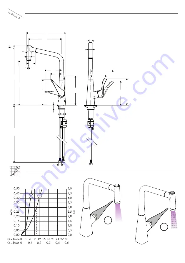 Hans Grohe 14821000 Instructions For Use/Assembly Instructions Download Page 36