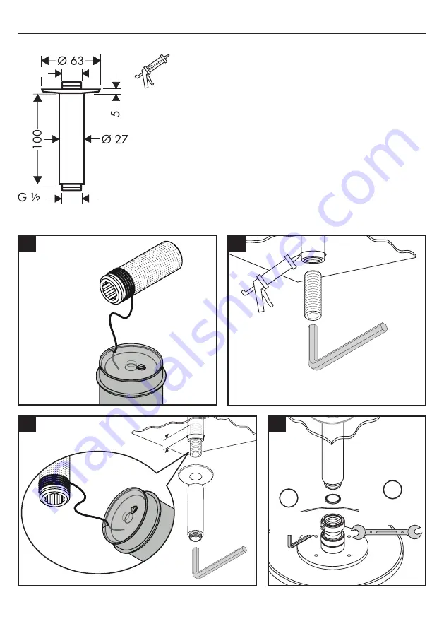 Hans Grohe 27479 Series Assembly Instructions Download Page 2