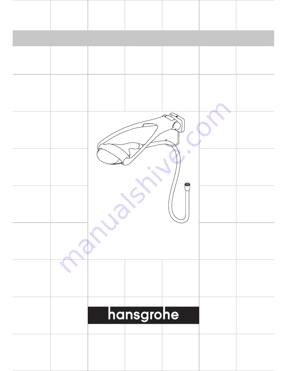 Hans Grohe 28108XX1 Installation Instructions Manual Download Page 1