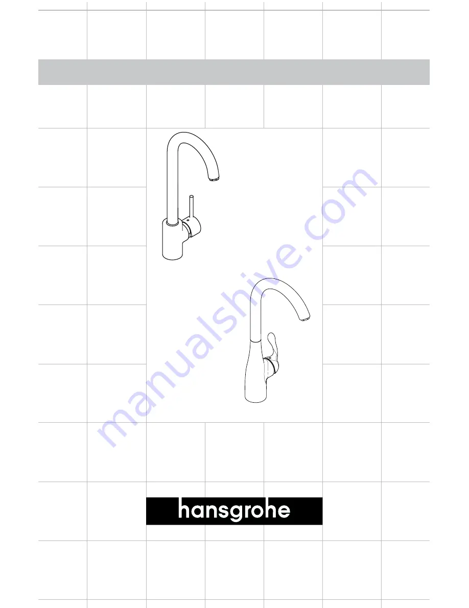 Hans Grohe Allegro E Installation Instructions / Warranty Download Page 1