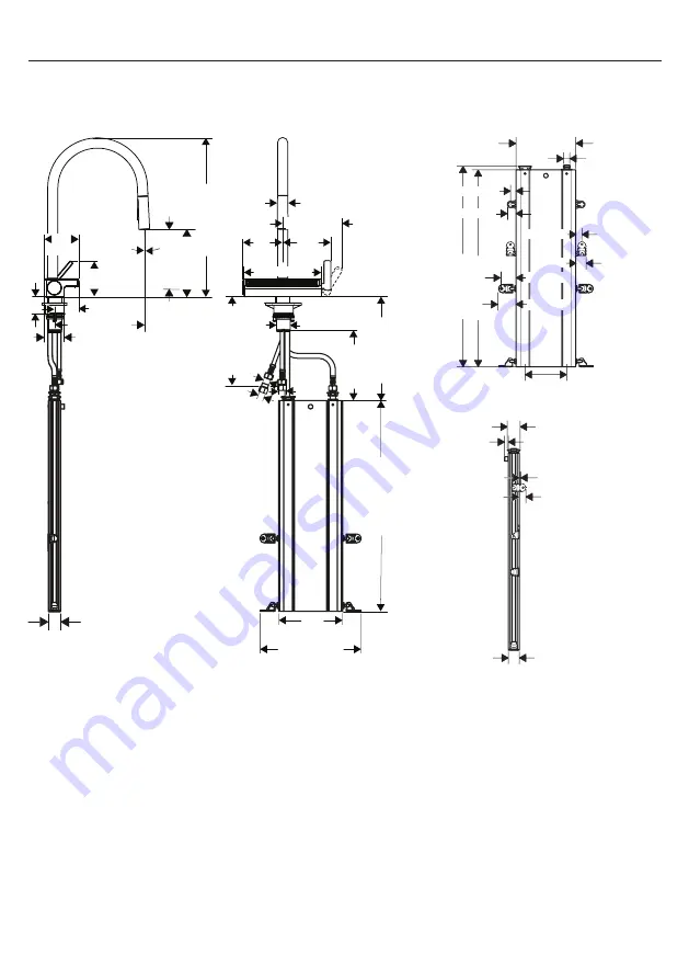 Hans Grohe Aquno Select 170 3jet sBox 73831001 Installation/User Instructions/Warranty Download Page 4