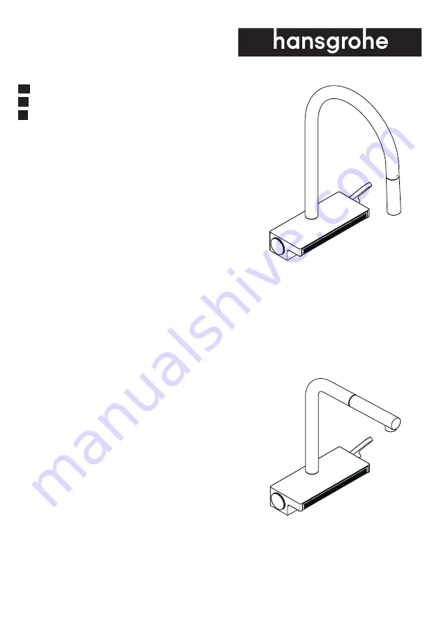 Hans Grohe Aquno Select M81 250 2jet 73836341 Installation/User Instructions/Warranty Download Page 1