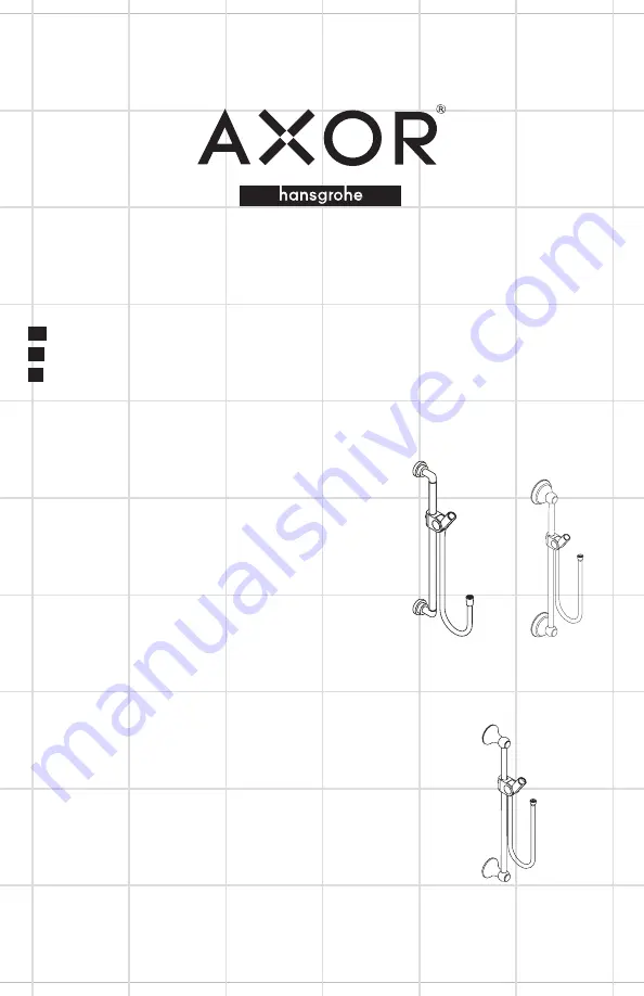 Hans Grohe AXOR Carlton 27835 0 Series Installation/User Instructions/Warranty Download Page 1