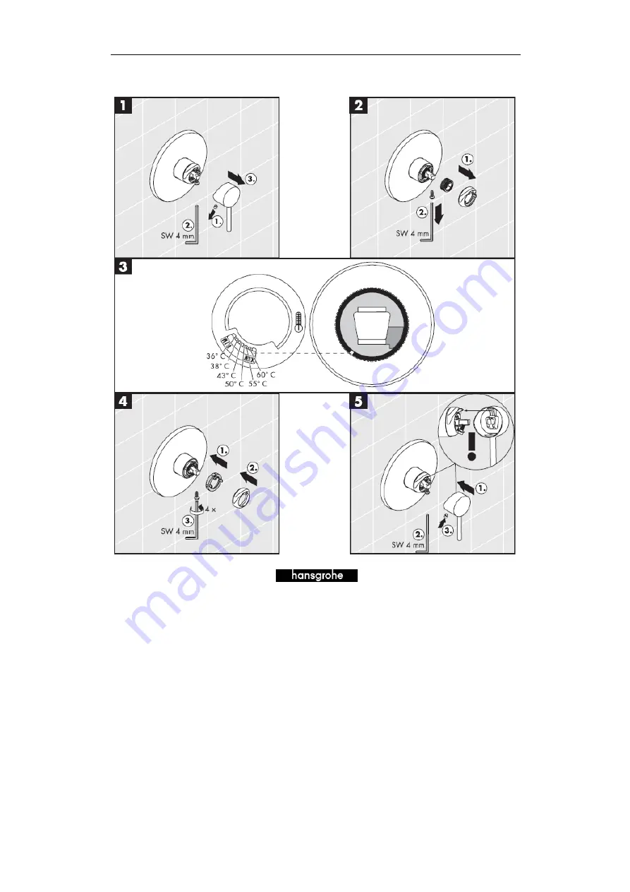 Hans Grohe AXOR Citterio 39455 Series Assembly Instructions Manual Download Page 50