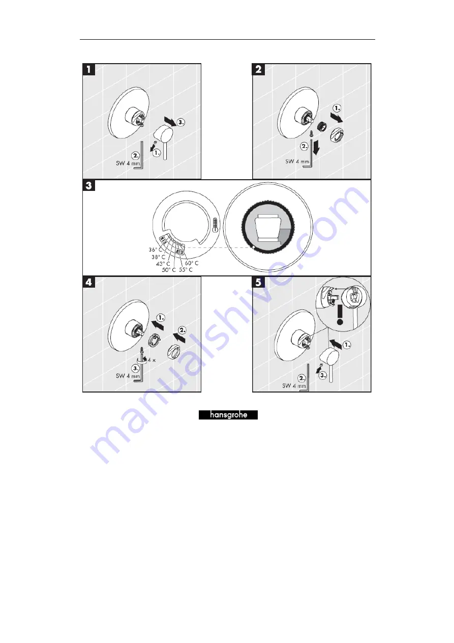 Hans Grohe AXOR Citterio 39455 Series Assembly Instructions Manual Download Page 60