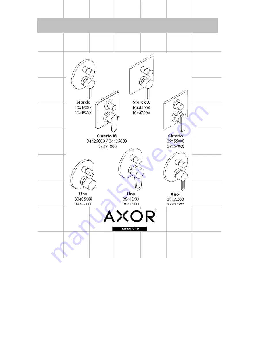 Hans Grohe AXOR Citterio 39455 Series Assembly Instructions Manual Download Page 61