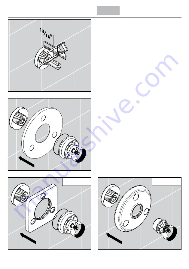 Hans Grohe AXOR Montreux 16833 1 Series Installation Instructions / Warranty Download Page 8