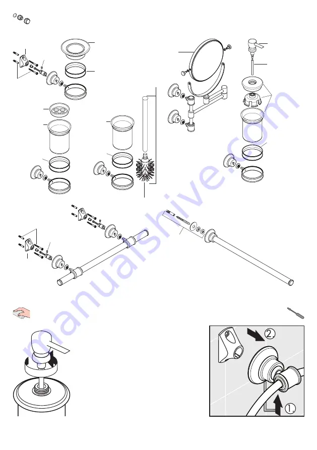 Hans Grohe AXOR Montreux 42060 Series Скачать руководство пользователя страница 22