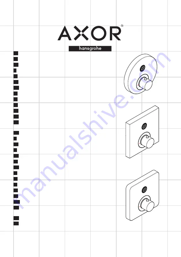 Hans Grohe AXOR ShowerSelect Round 36722 Series Instructions For Use/Assembly Instructions Download Page 1