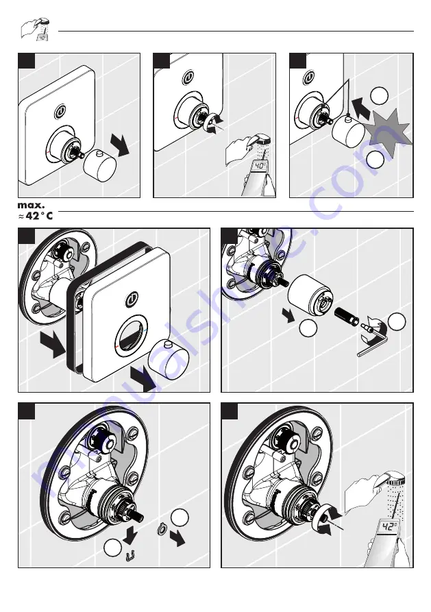 Hans Grohe AXOR ShowerSelect Round 36722 Series Instructions For Use/Assembly Instructions Download Page 66