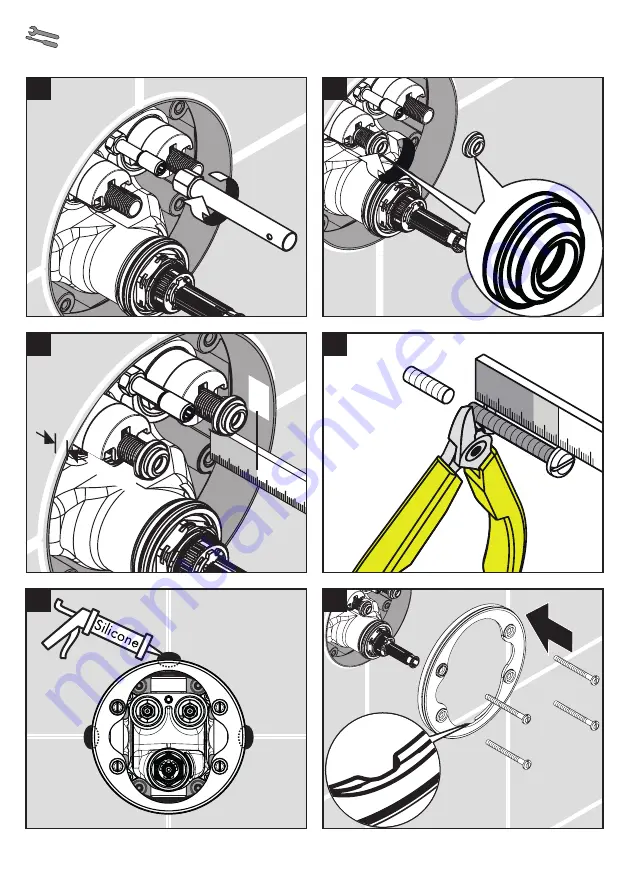 Hans Grohe AXOR ShowerSelect Round 36723 7 Series Instructions For Use Manual Download Page 8