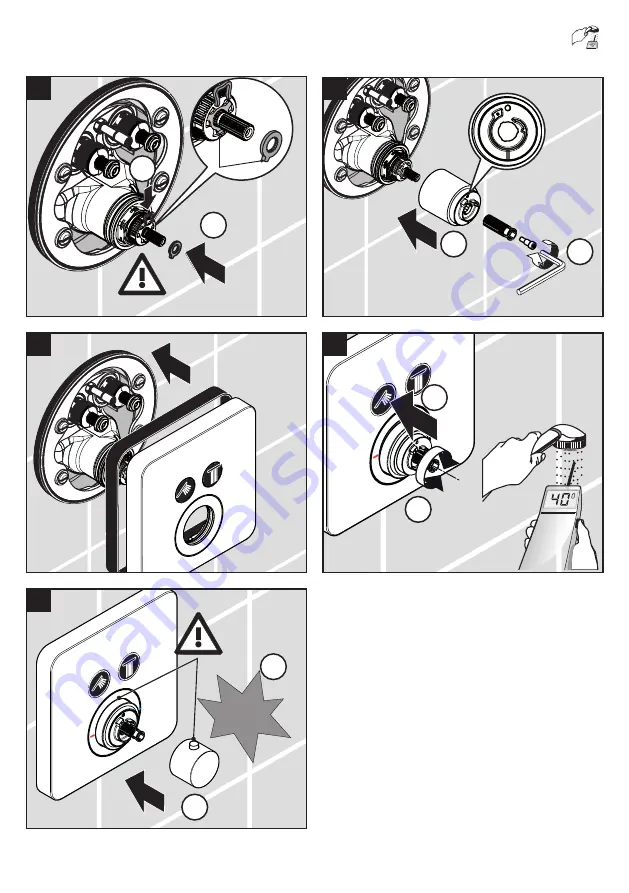 Hans Grohe AXOR ShowerSelect Round 36723 7 Series Instructions For Use Manual Download Page 13