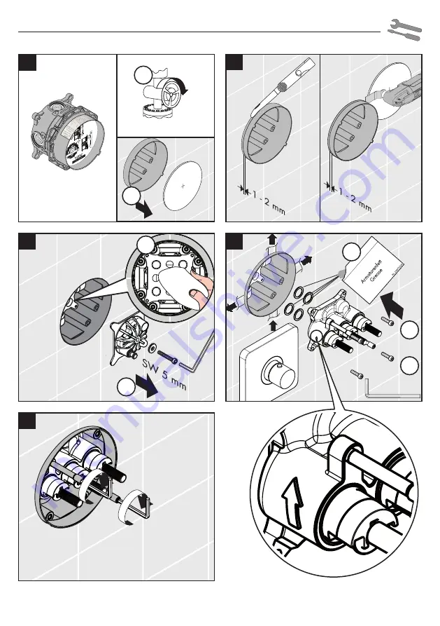 Hans Grohe AXOR ShowerSelect Square 36717000 Instructions For Use/Assembly Instructions Download Page 31