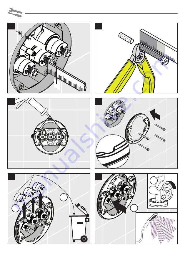 Hans Grohe AXOR ShowerSelect Square 36717000 Instructions For Use/Assembly Instructions Download Page 34