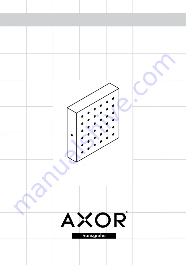 Hans Grohe Axor Starch 28491000 Installation Instructions Manual Download Page 1