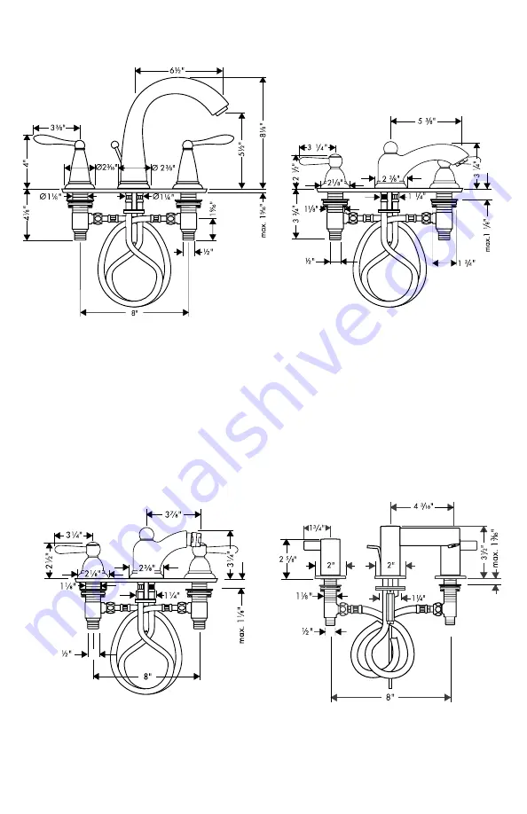 Hans Grohe Axor Starck 10133 Series Installation Instructions / Warranty Download Page 3