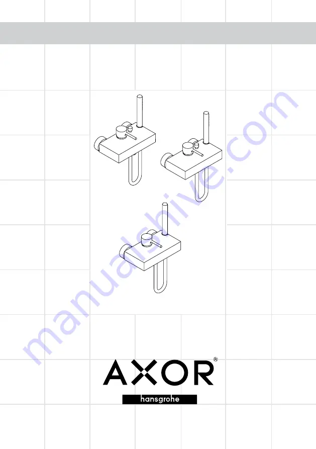 Hans Grohe AXOR Starck 10401 Series Скачать руководство пользователя страница 1