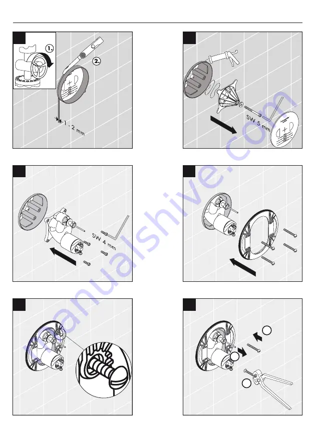 Hans Grohe AXOR Starck 10416 Series Assembly Instructions Manual Download Page 7