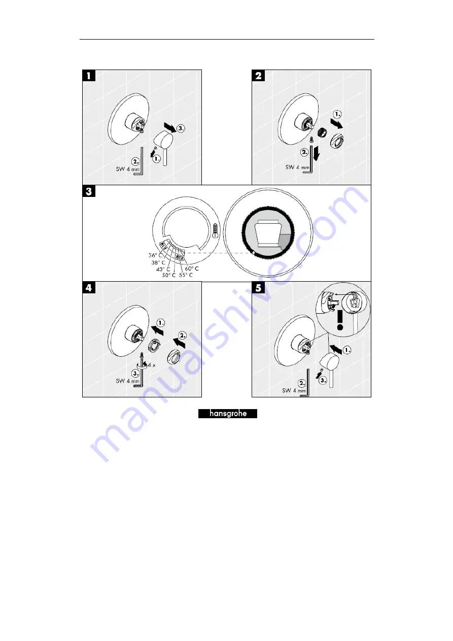 Hans Grohe Axor Starck 10616 Series Assembly Instructions Manual Download Page 16